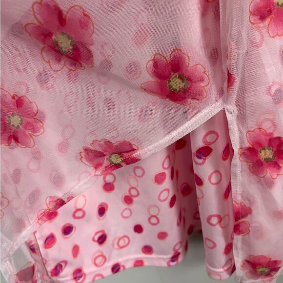 Christie Brooks Vintage Pink Whimsical Floral Size 14 Large Fairy Barbie - Picture 4 of 8